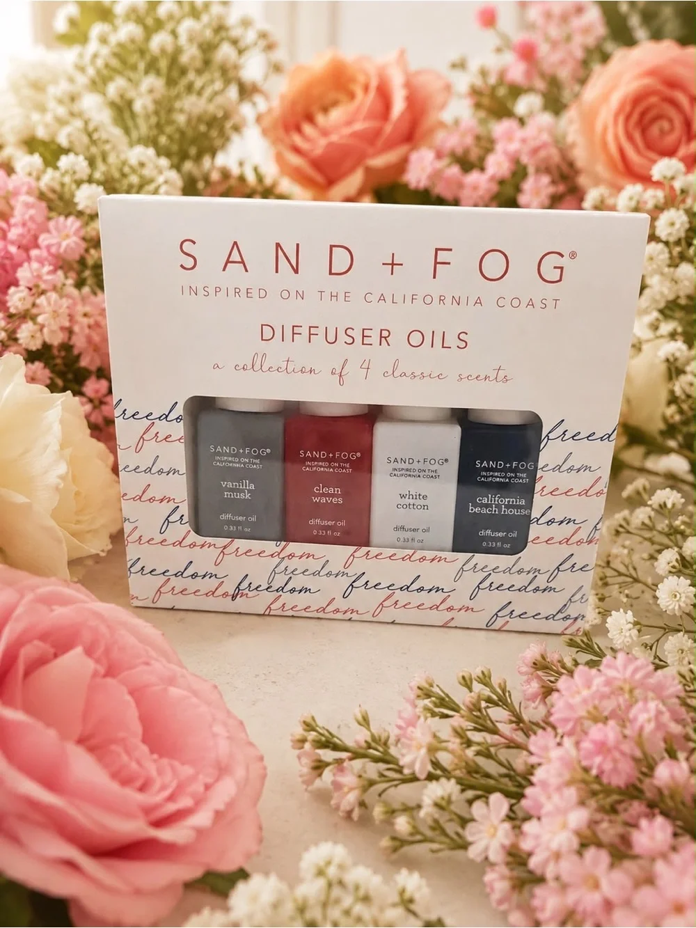 Diffuser Oils Set – Pink Floral Scent Collection